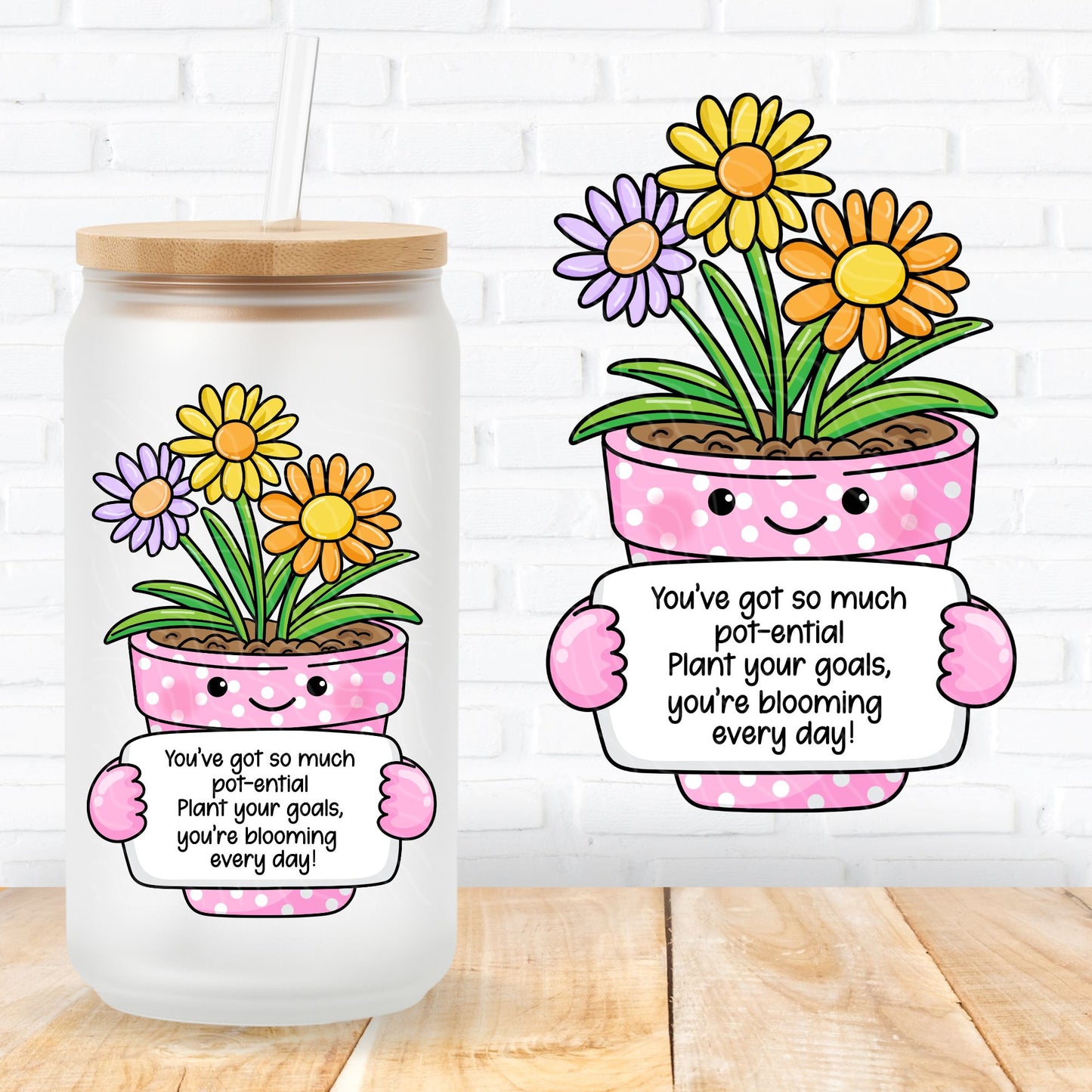 emotional support uvdtf transfer sticker positive vibes quotes for mental health supporters