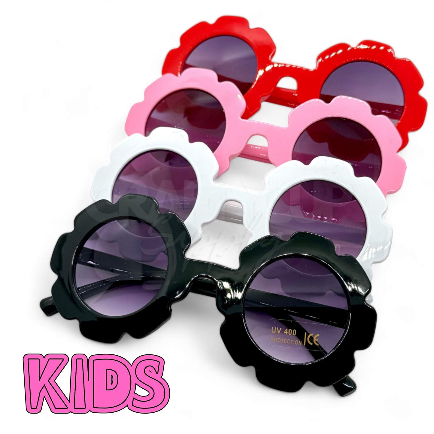 flower shaped sunglasses blanks uk