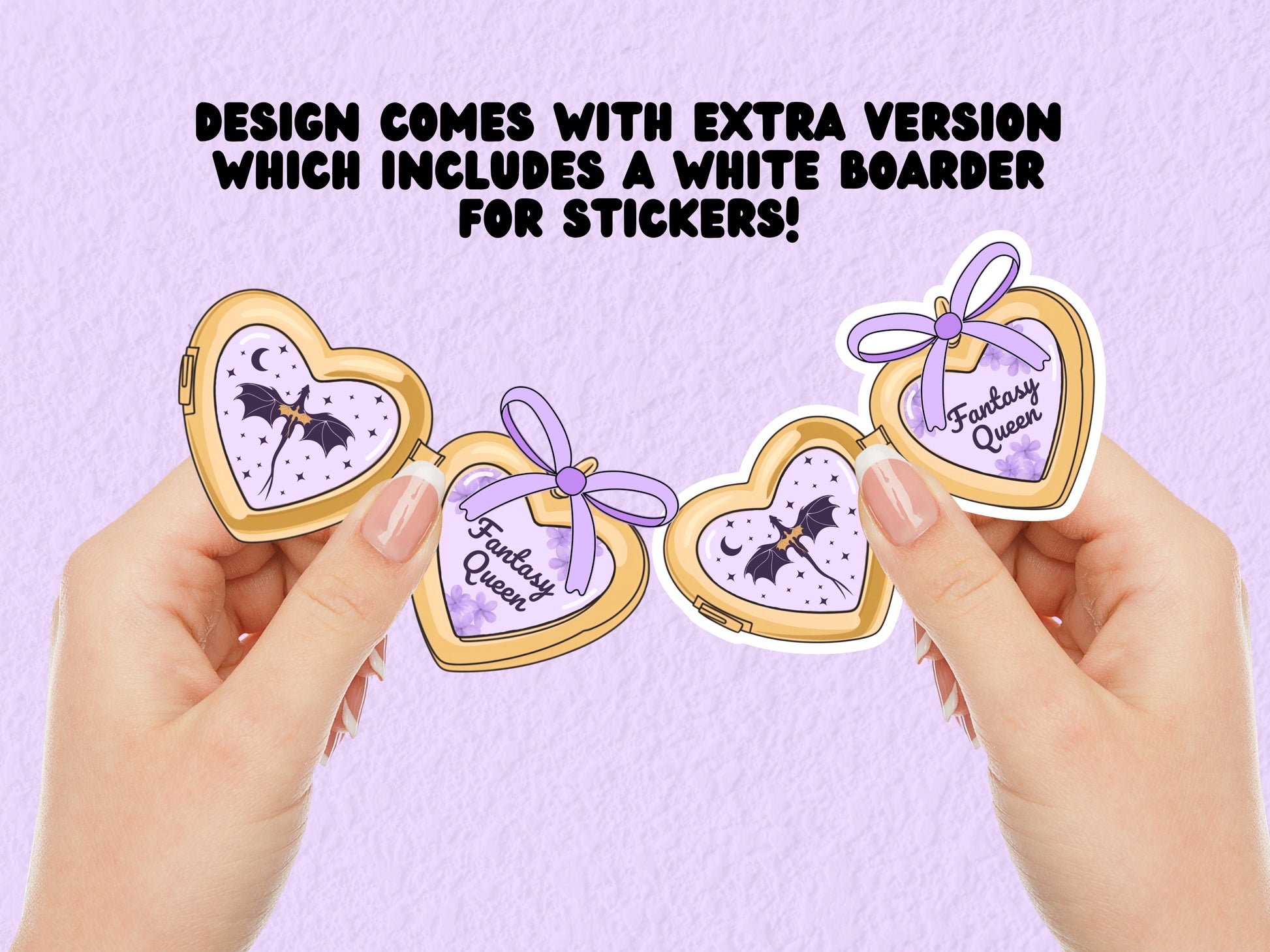 a cute trending and popular PNG digital download design of a gold love heart locket featuring bookish genres for book reading girls.  Can be used to create physical stickers or use for sublimation on clothing such as t shirts, jumpers and canvas bags