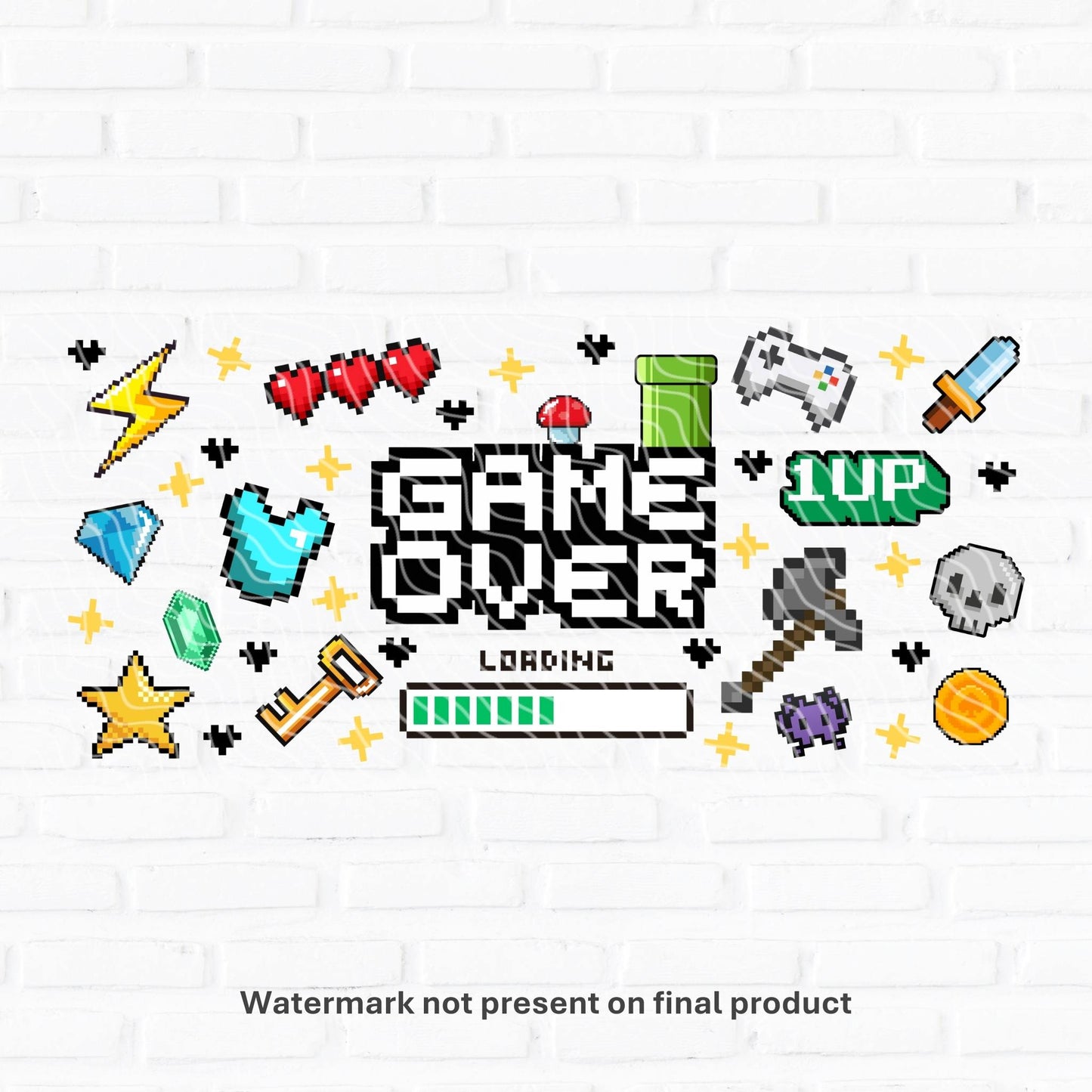 Game Over | UV DTF Wrap