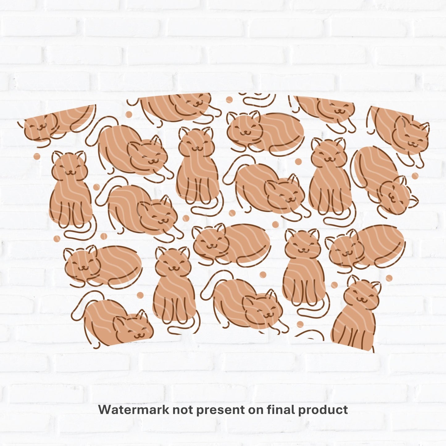 Ginger Cat | UV DTF Wrap