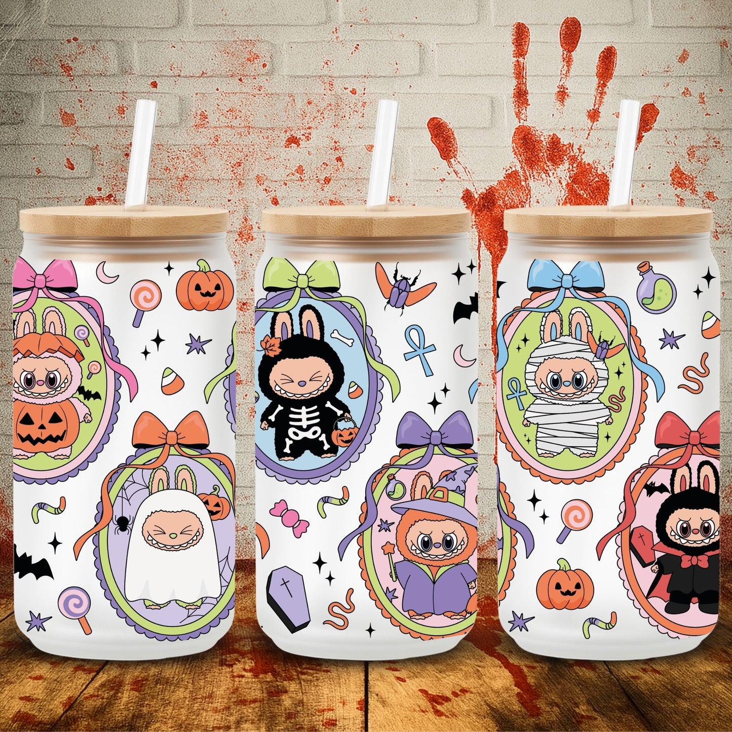 Halloween Monsters | UV DTF Wrap