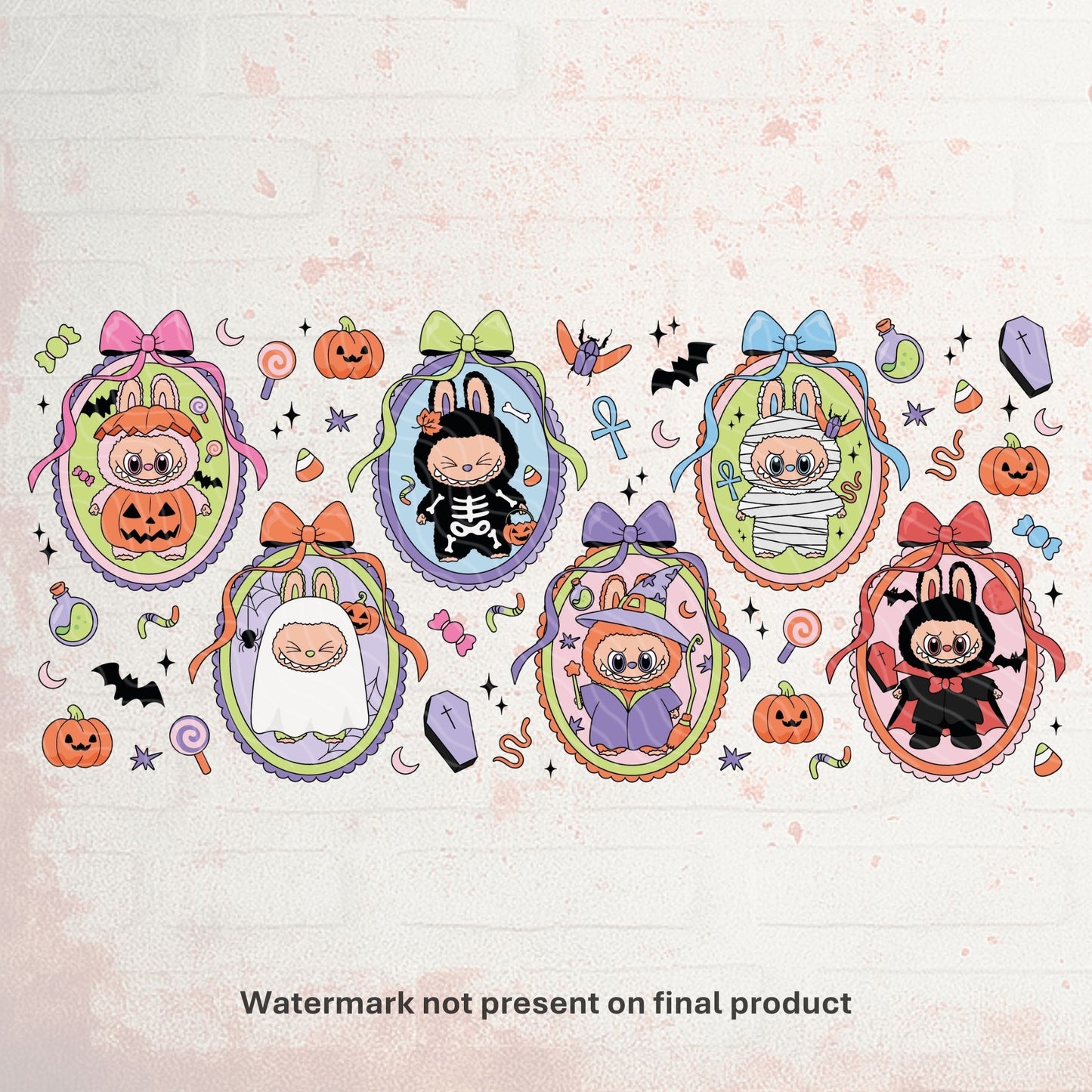 Halloween Monsters | UV DTF Wrap