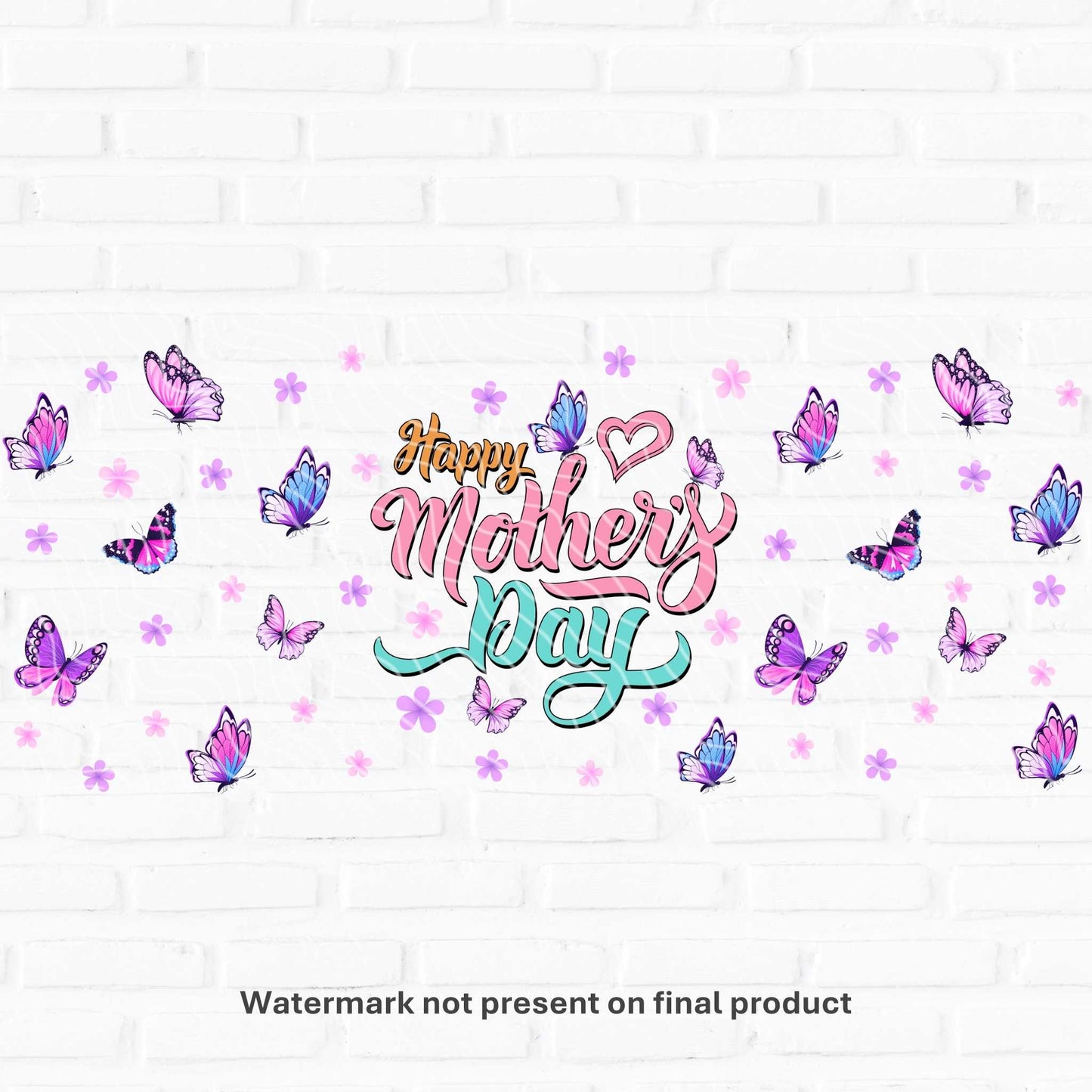 butterfly mothers day wrap transfers for cans cm blanks