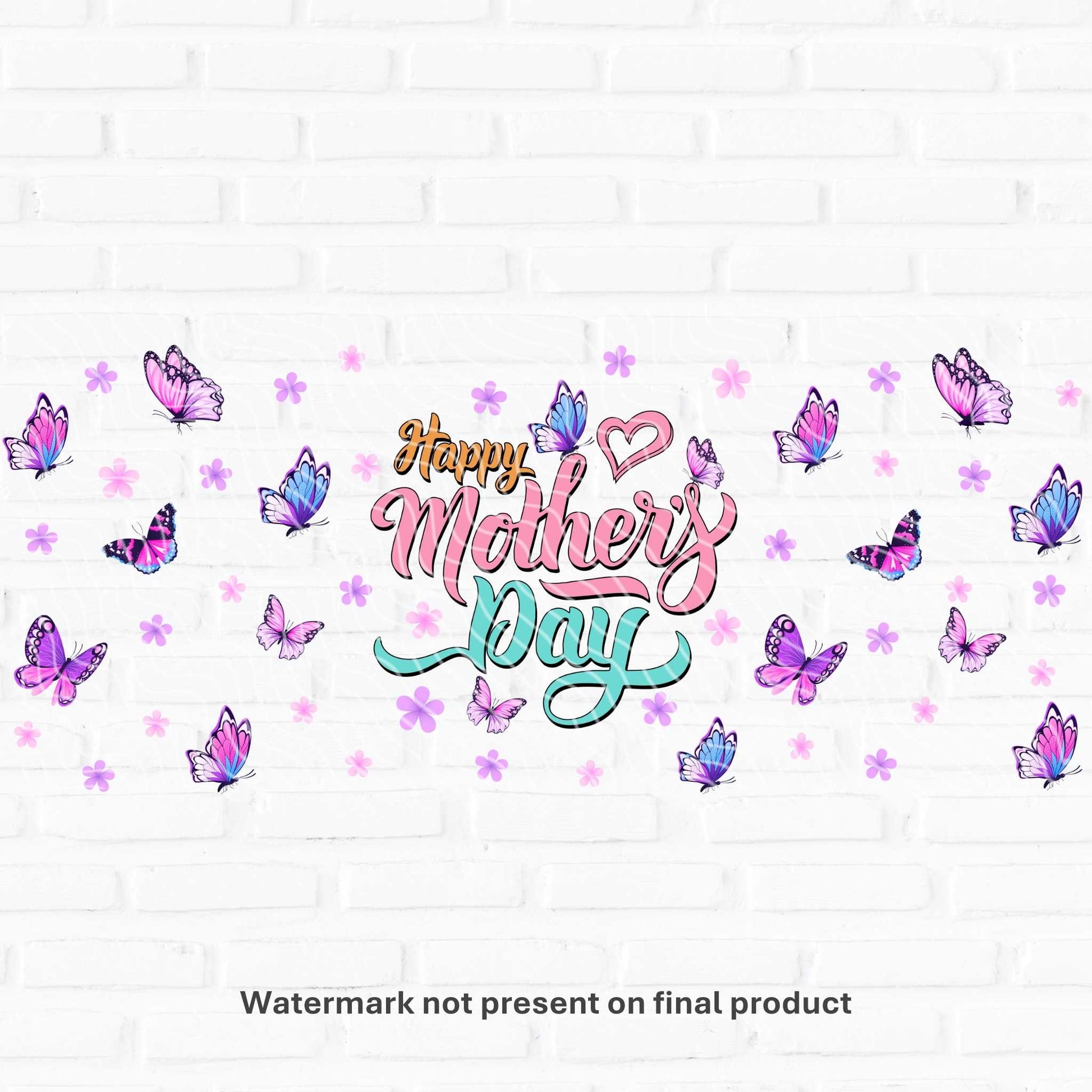 butterfly mothers day wrap transfers for cans cm blanks