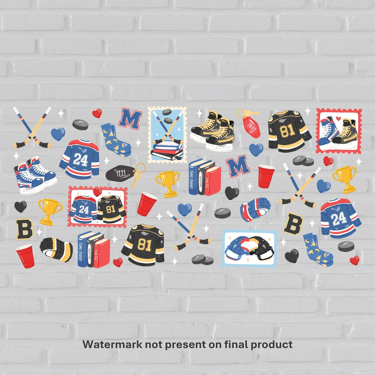 Hockey Romance | UV DTF Wrap