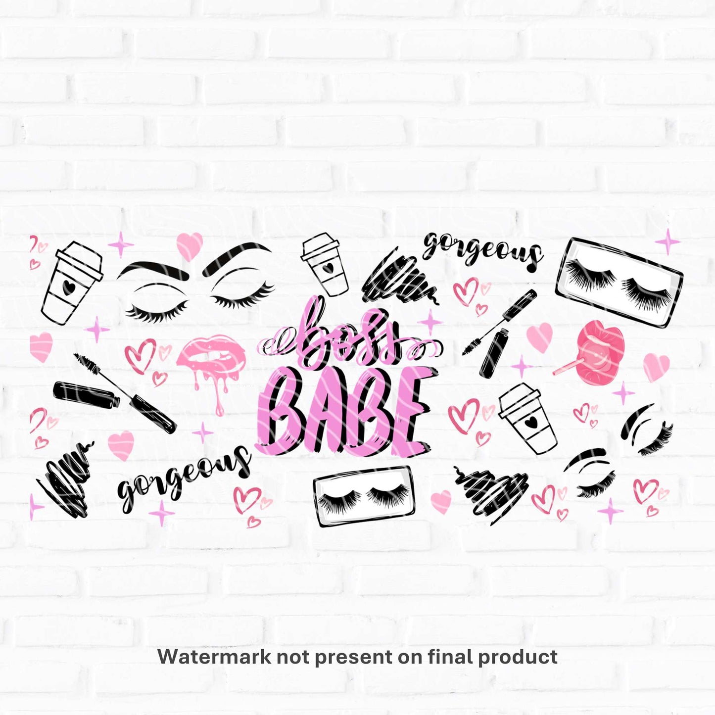 boss babe tumbler wraps sparkle craft vinyl