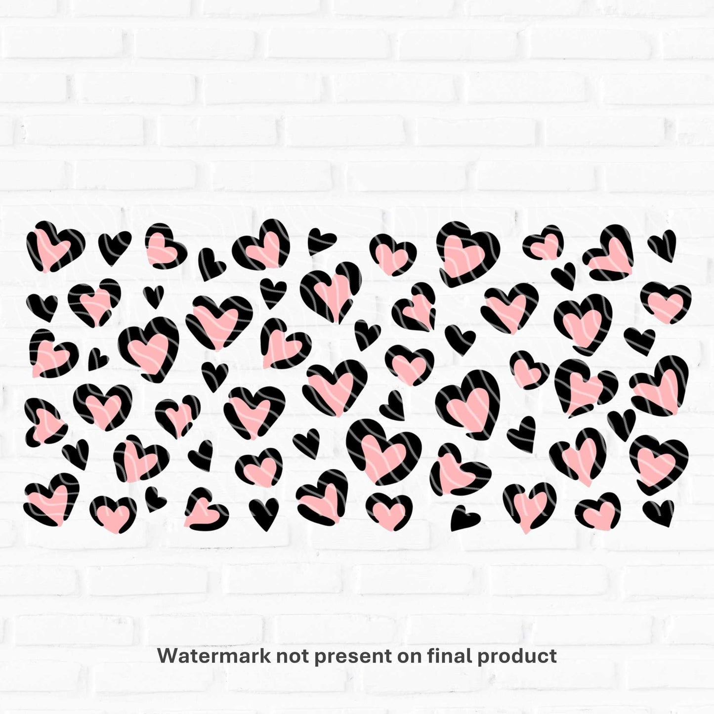 Leopard Hearts | UV DTF Wrap