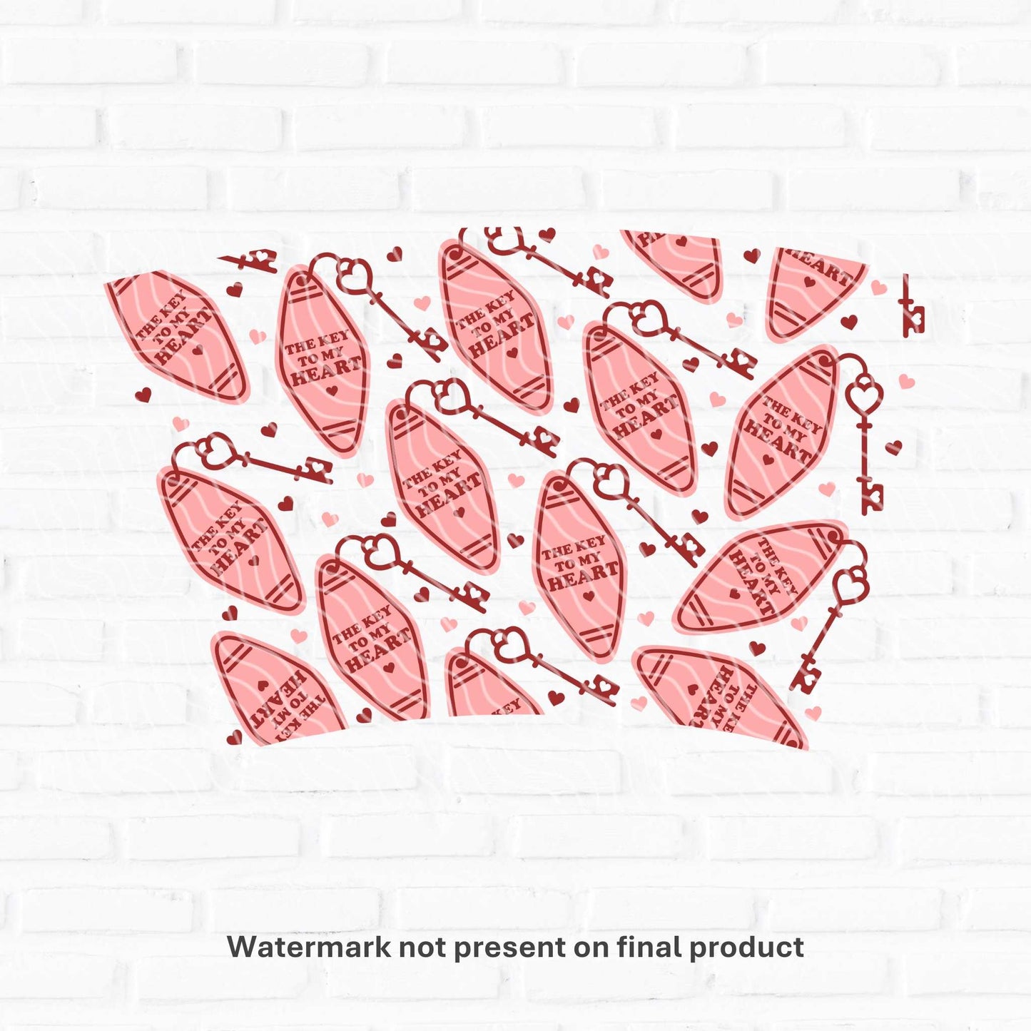 Key To My Heart | UV DTF Wrap