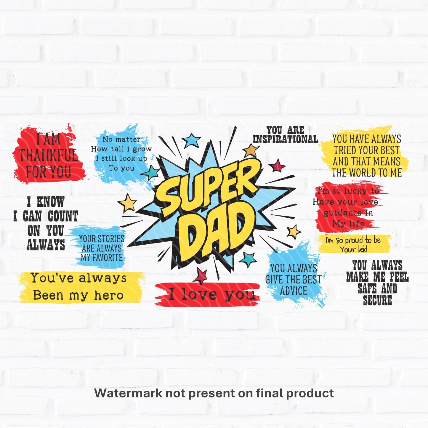 Super Dad | UV DTF Wrap