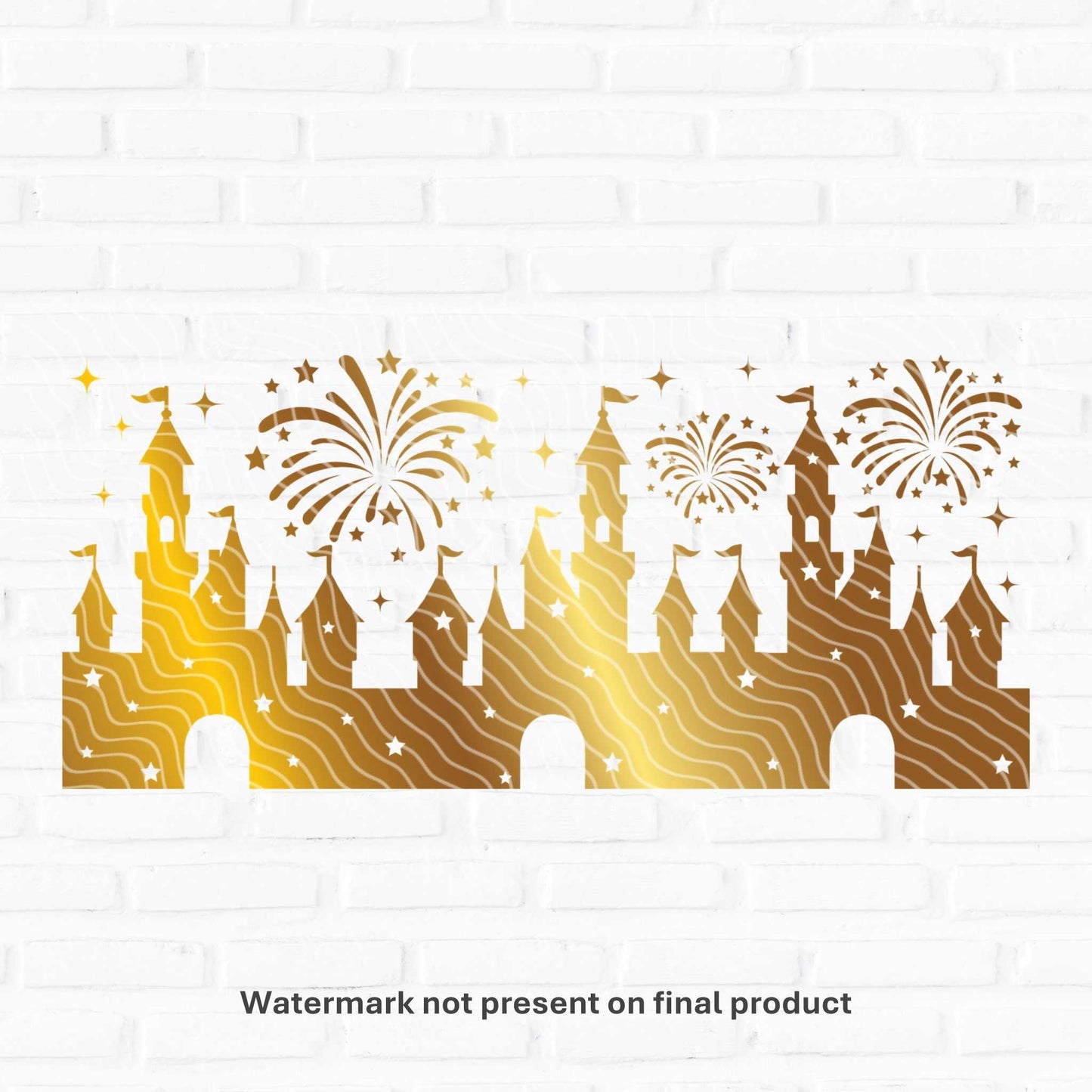 Castle Fireworks | UV DTF Wrap