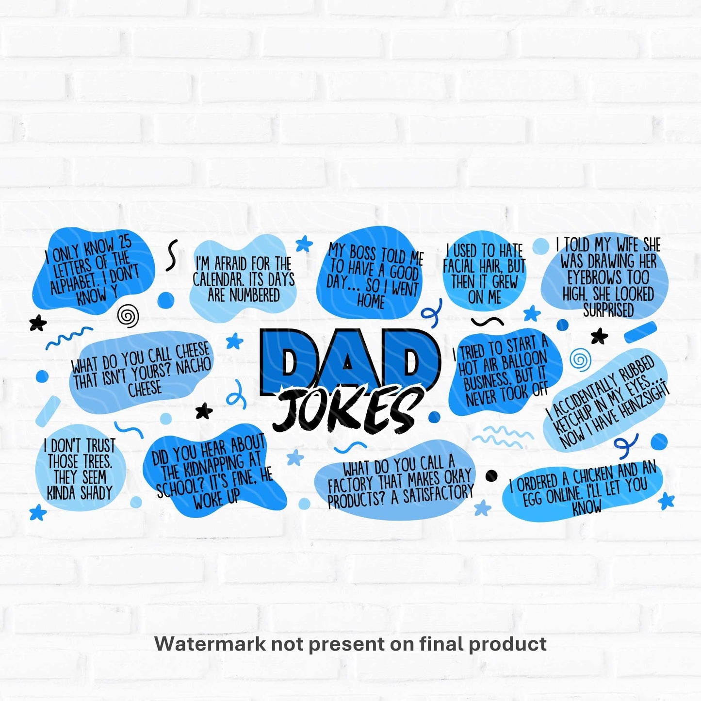 Dad Jokes | UV DTF Wrap