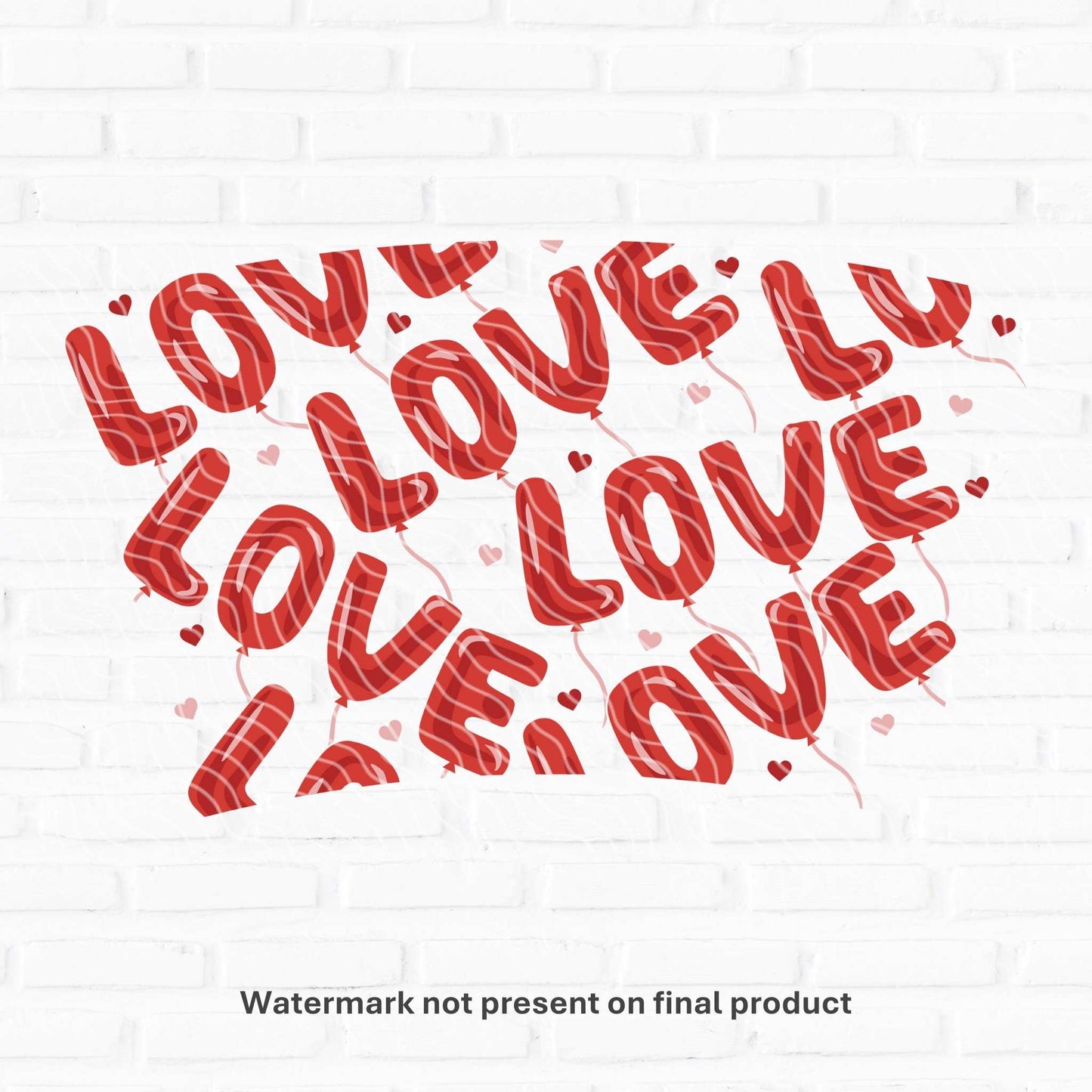 Love Balloons | UV DTF Wrap