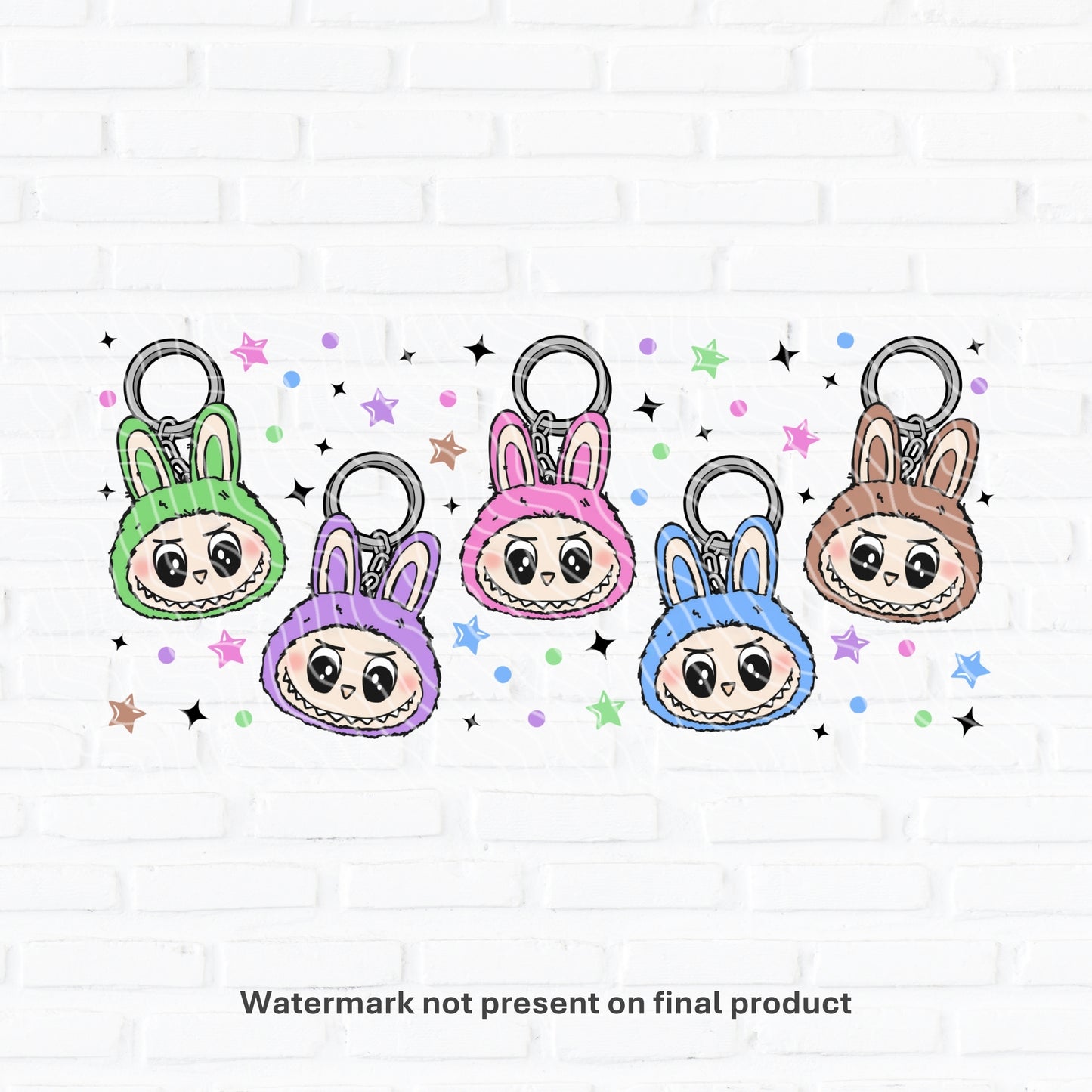 Monster Keychain | UV DTF Wrap