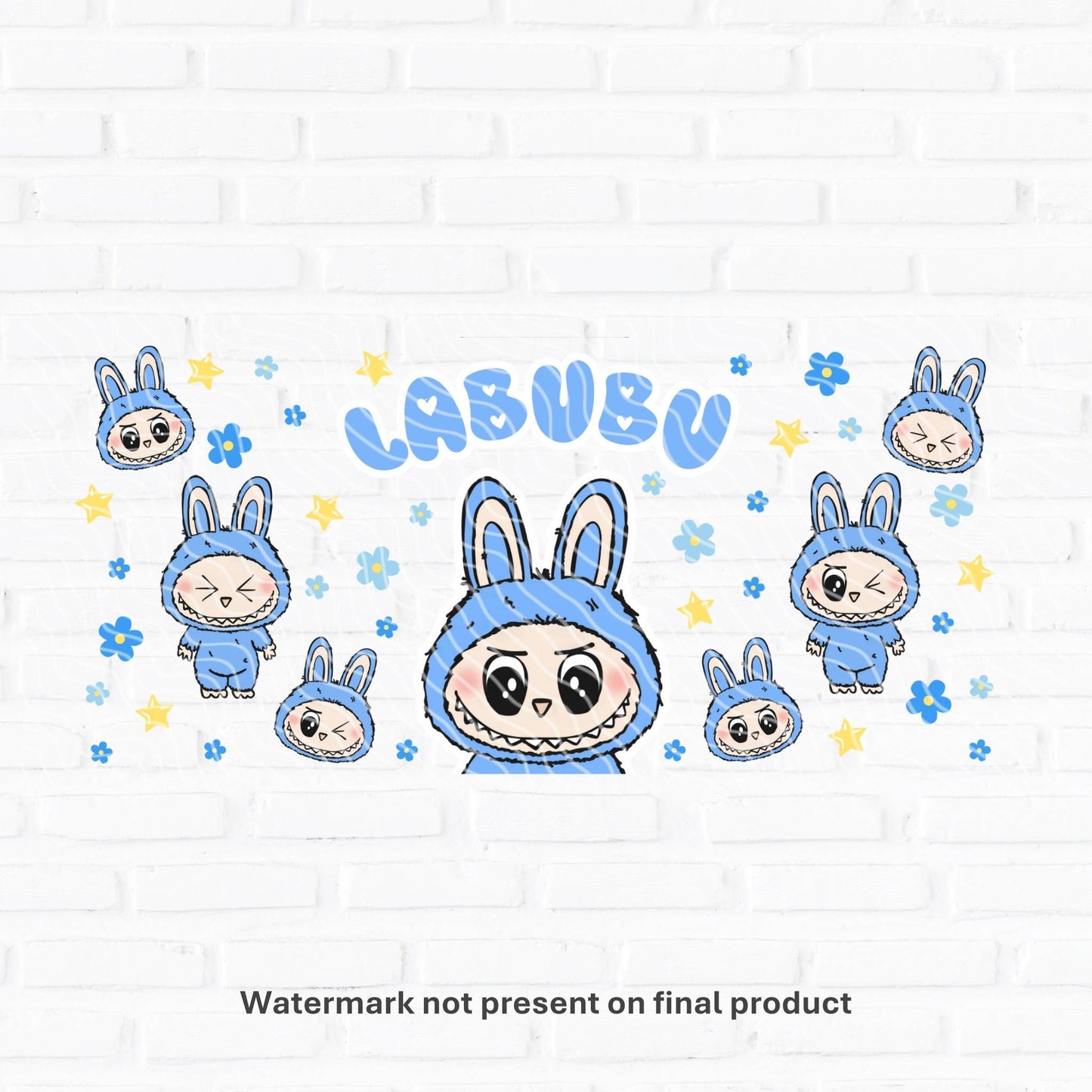 Blue Monster | UV DTF Wrap