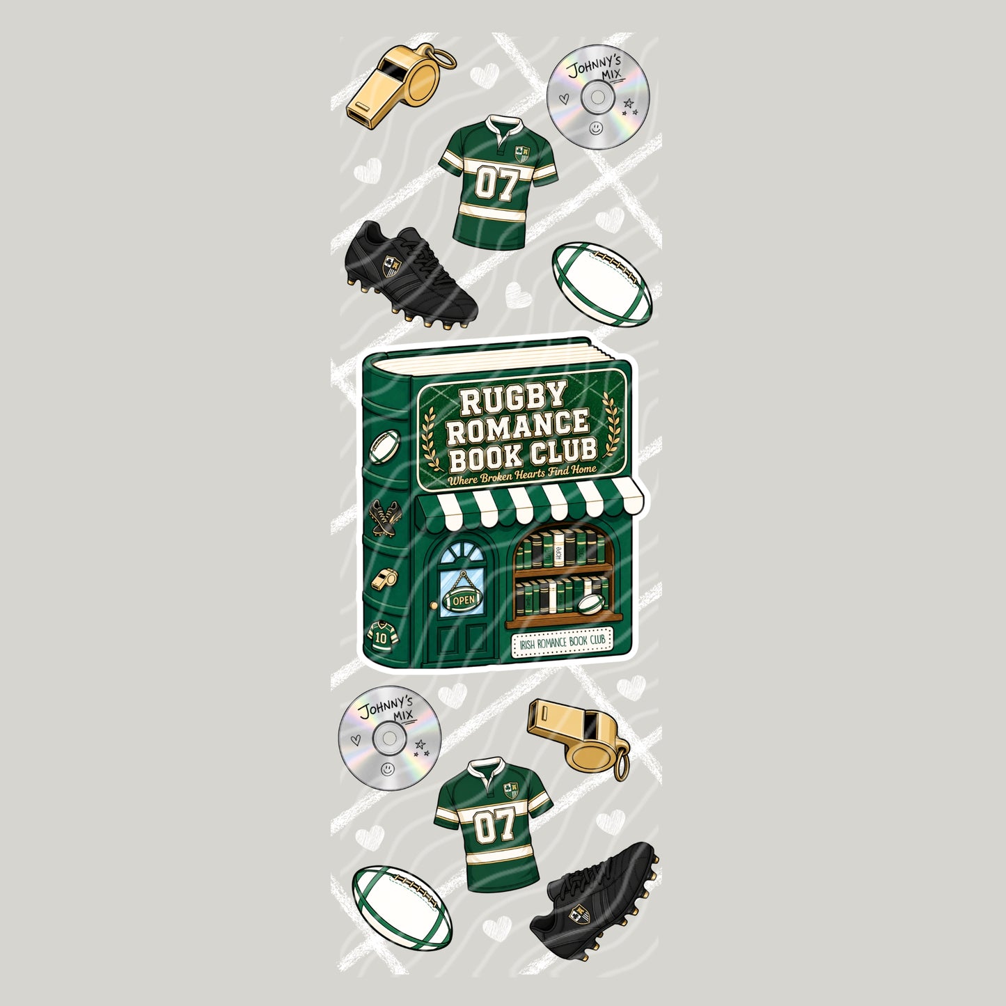 Rugby Bookstore | Bookmark UV DTF