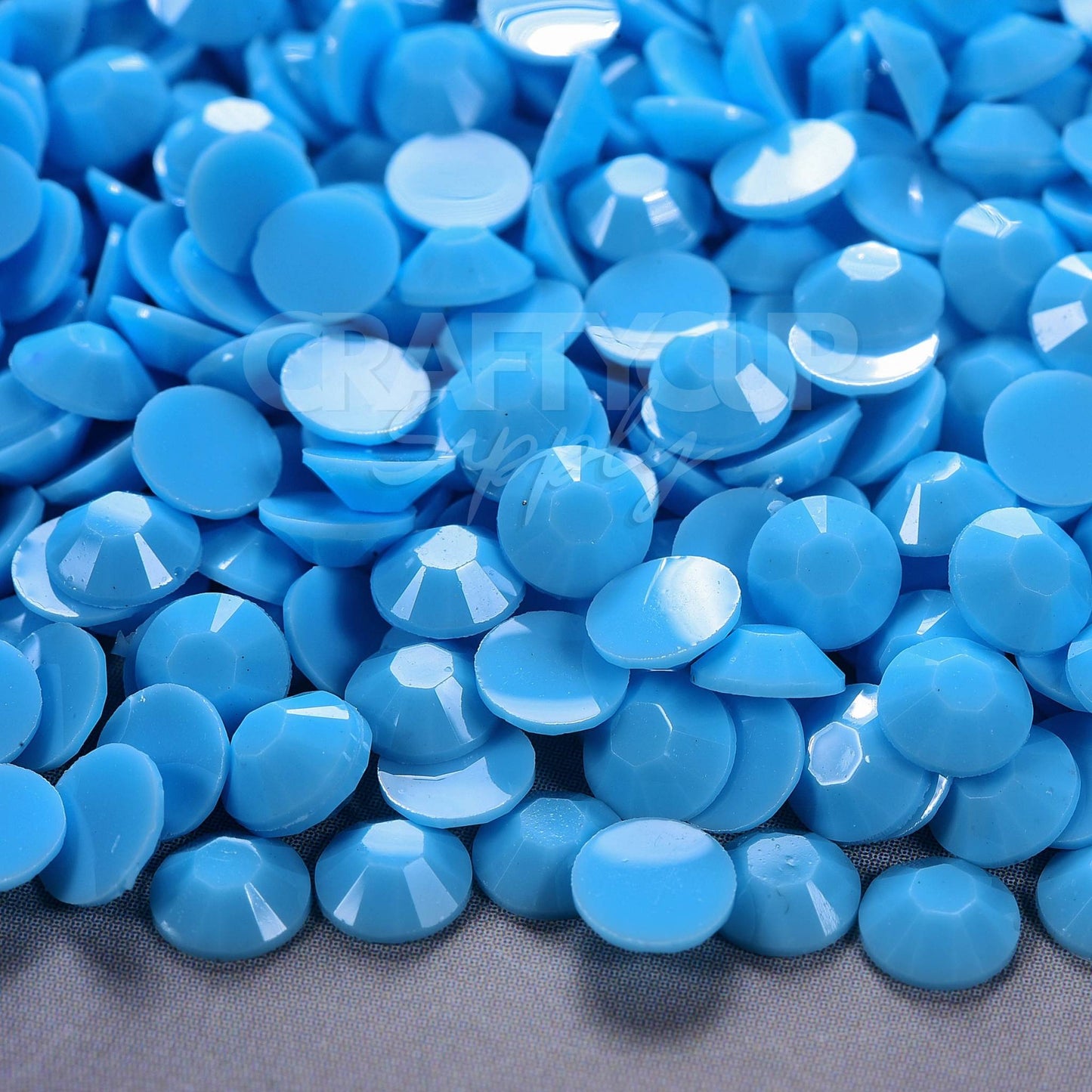 blue solid jelly resin rhinestones