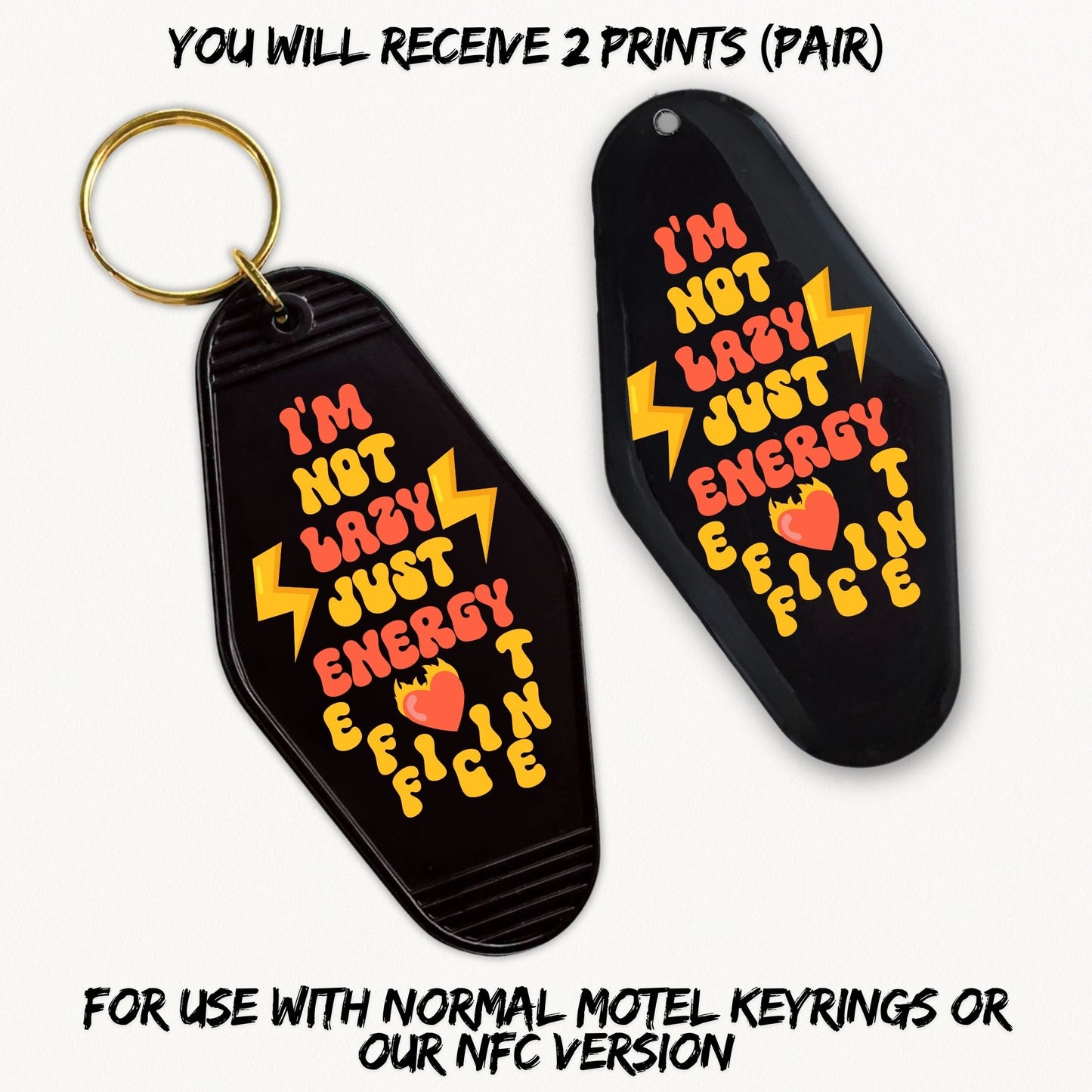 I'm Not Lazy | 2x Motel UVDTF