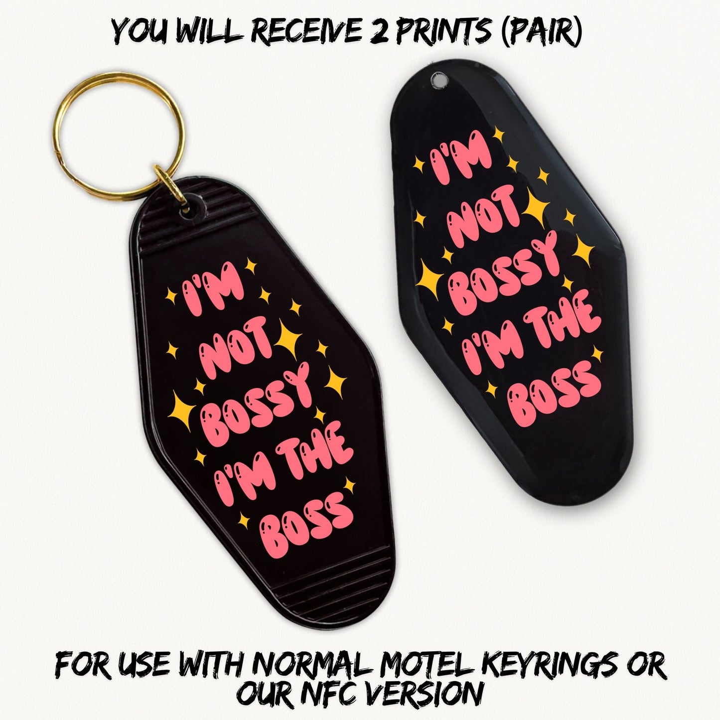 I'm Not Bossy | 2x Motel UVDTF