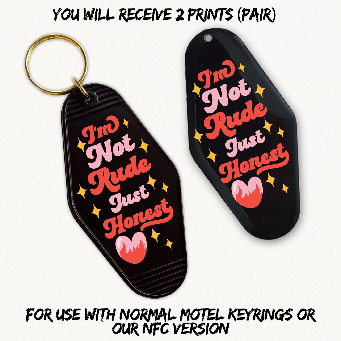 I'm Not Rude | 2x Motel UVDTF
