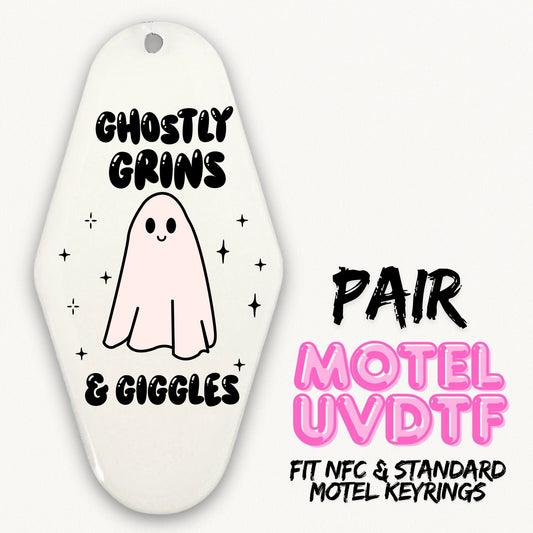Ghostly Grins & Giggles | 2x Motel UVDTF