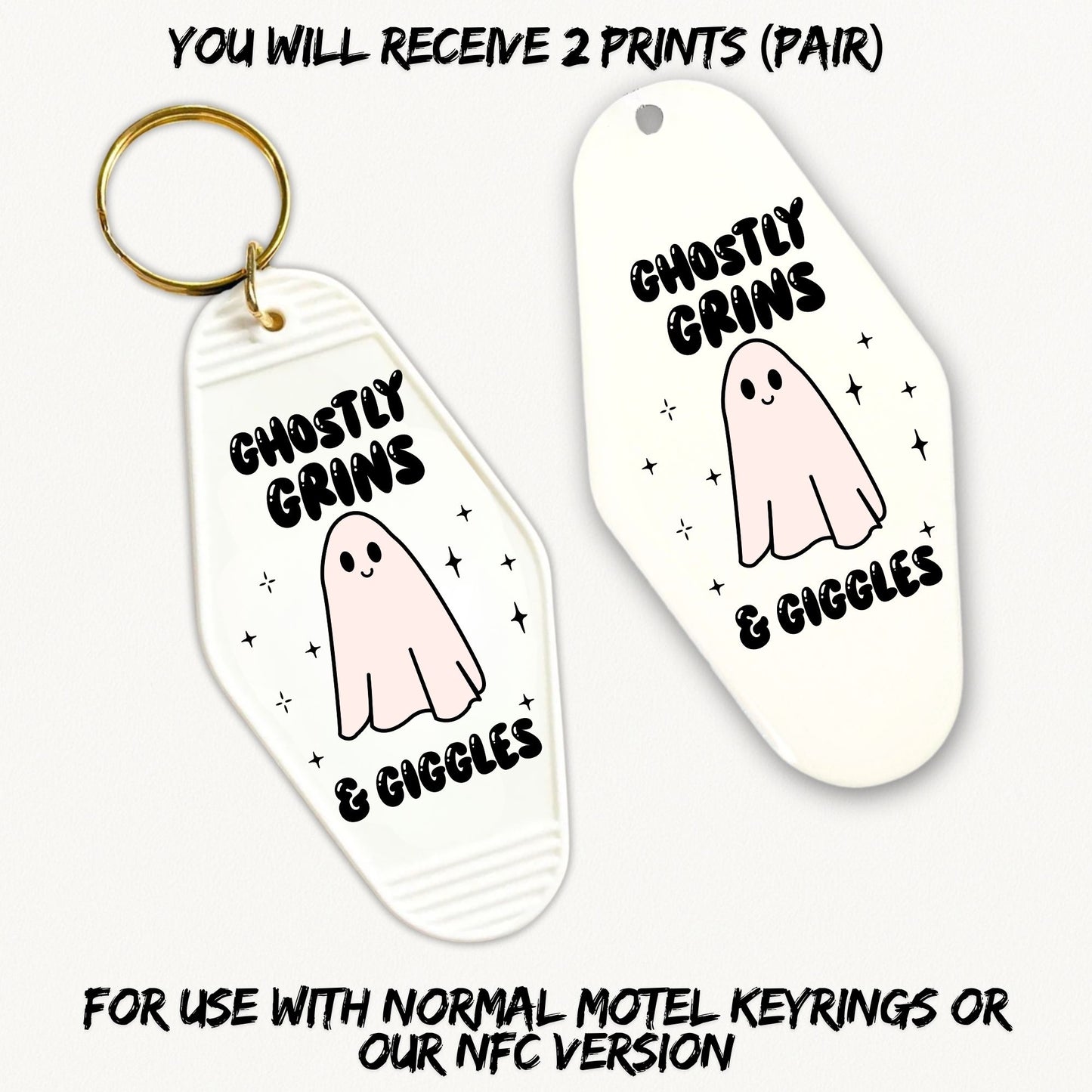 Ghostly Grins & Giggles | 2x Motel UVDTF