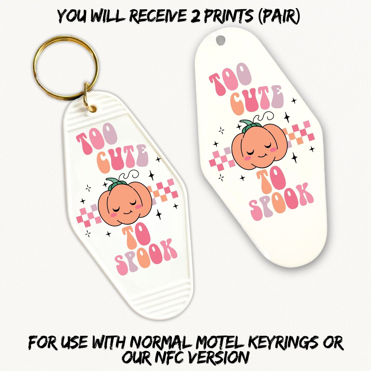 Too Cute To Spook | 2x Motel UVDTF