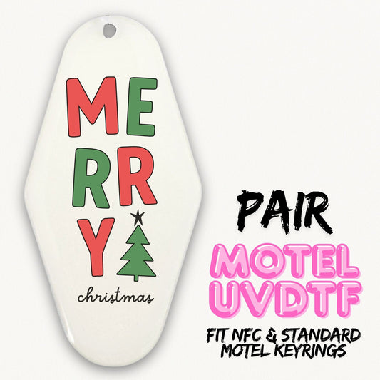 Merry Christmas | 2x Motel UVDTF