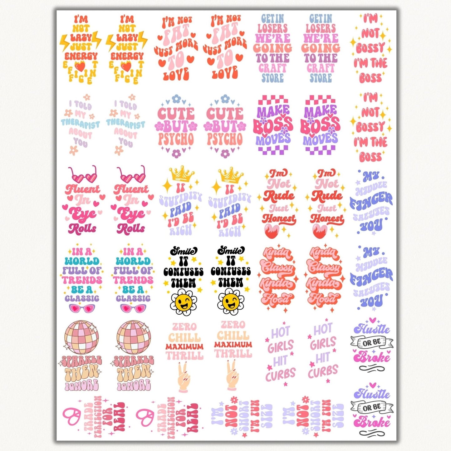 Mixed Motel Quotes | Bundle UVDTF