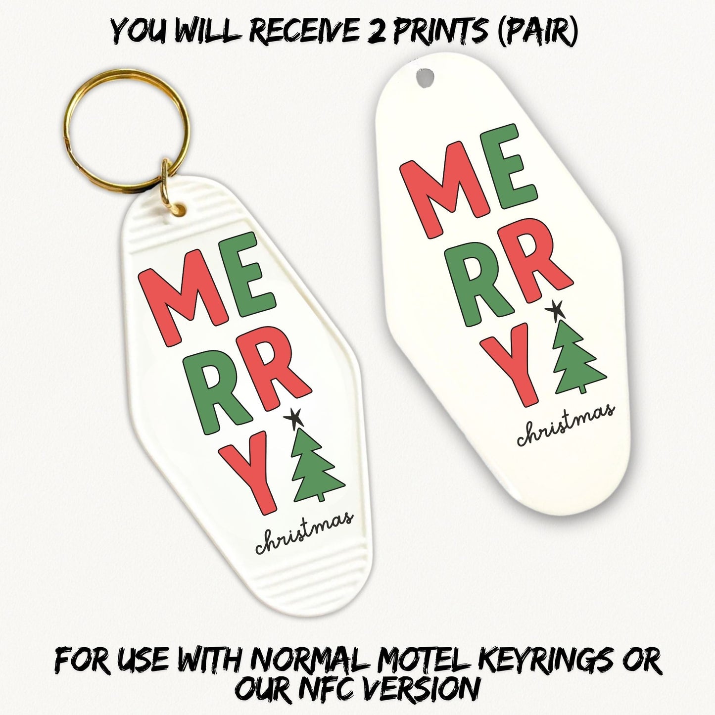 Merry Christmas | 2x Motel UVDTF