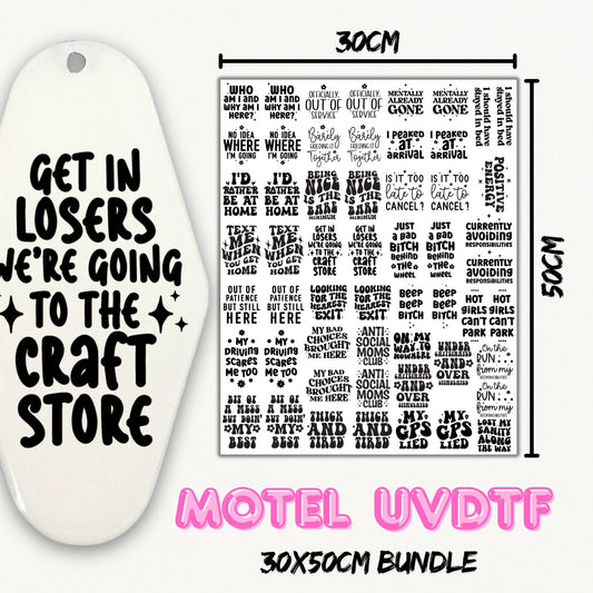 Mixed Motel Quotes | Bundle UVDTF