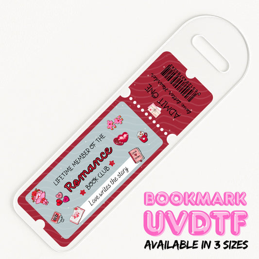 Romance Ticket | Bookmark UV DTF