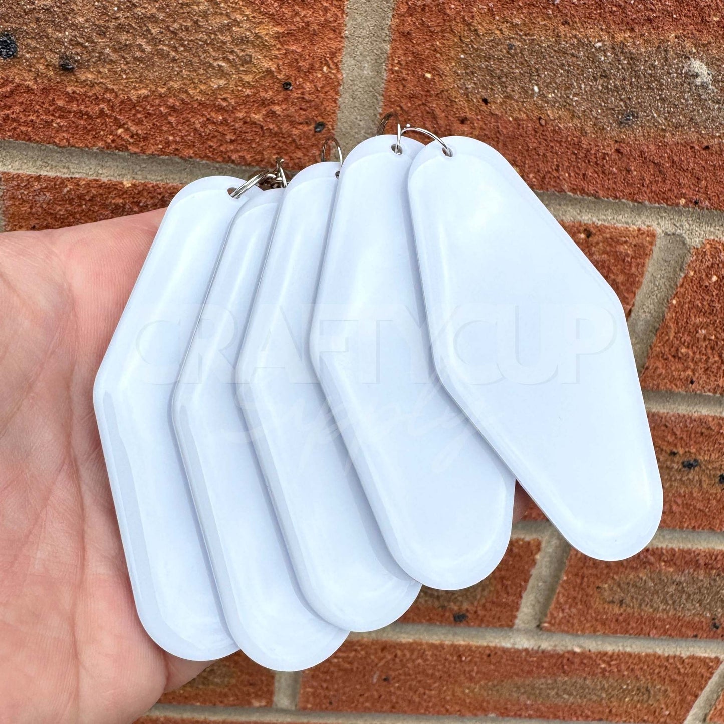Motel NFC Programmable Keyring - White