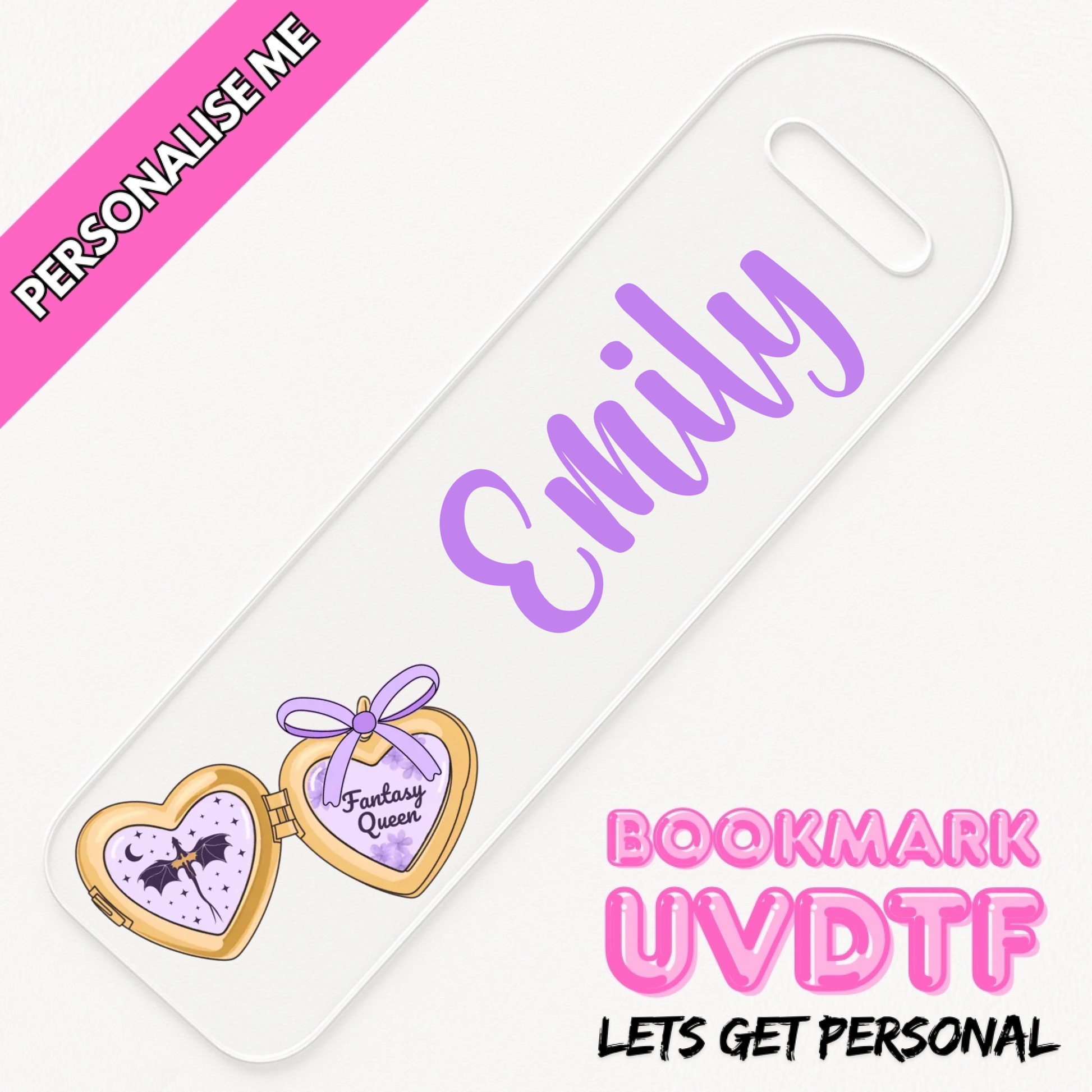personalised uv dtf bookmark print transfers fourth wing inspired.