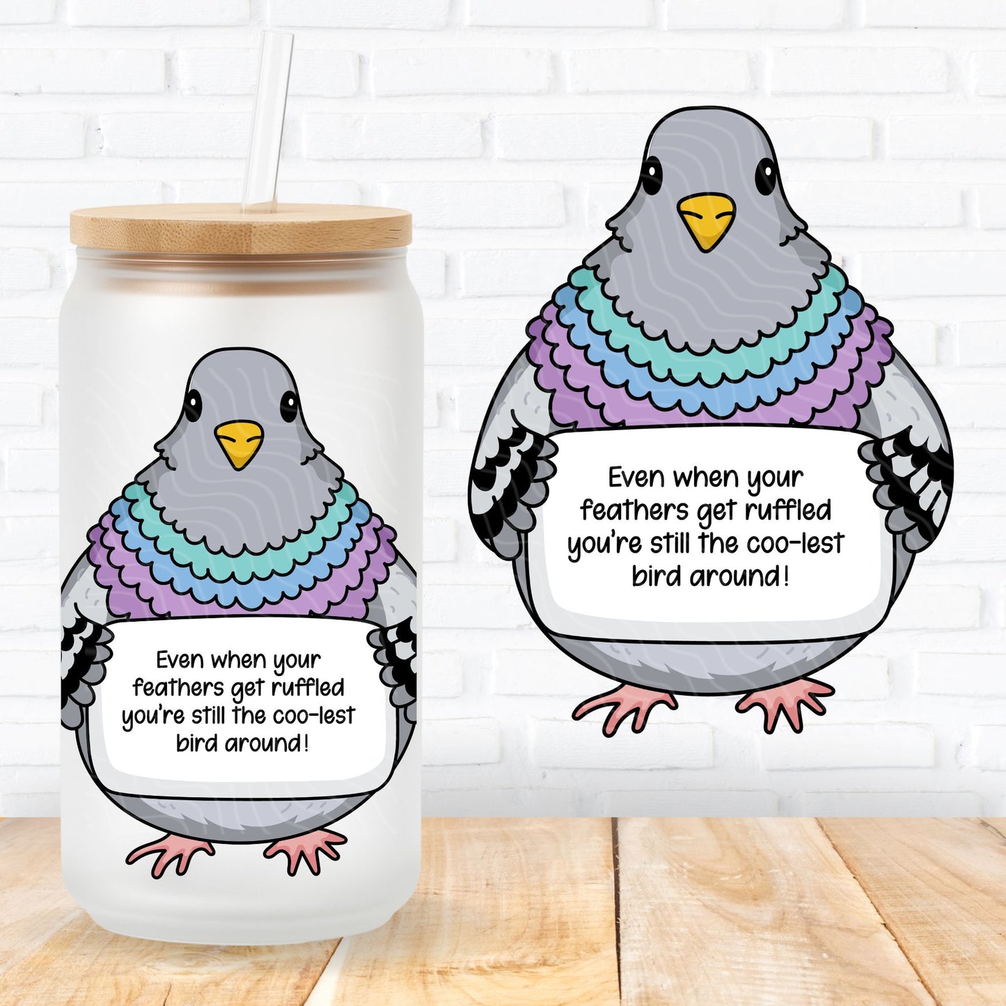emotional support uvdtf transfer sticker positive vibes quotes for mental health supporters