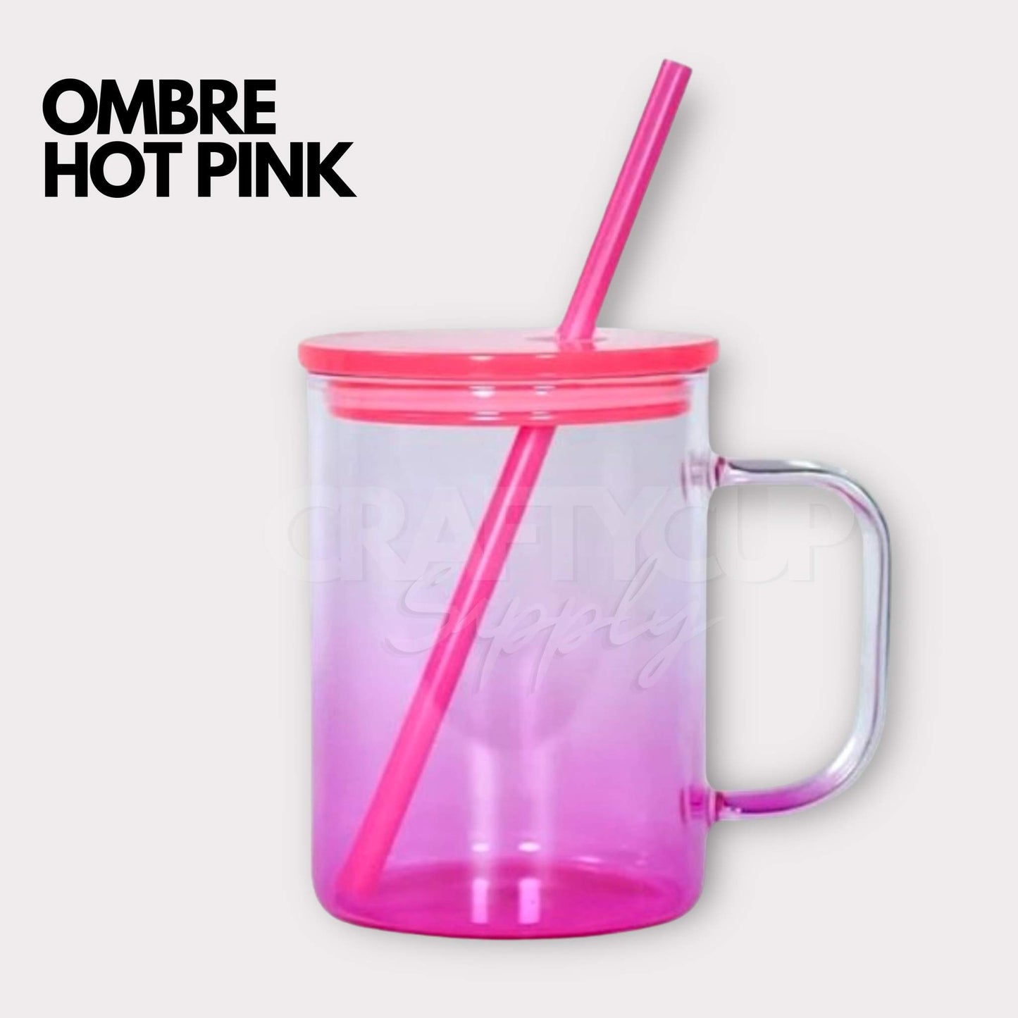 Ombre 17oz Glass Mug