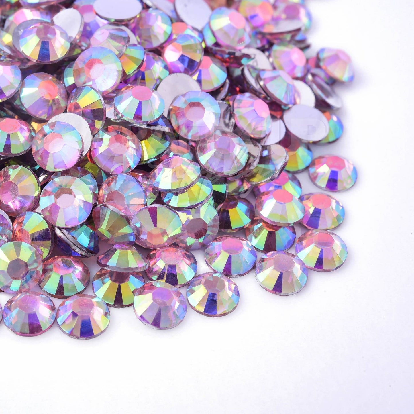 Pink Emerald AB Rhinestones 3mm (28g)