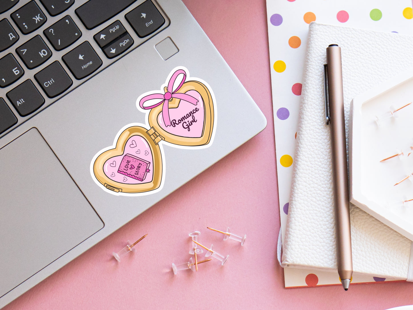 Romance Bookish Girl Locket | Digital Download