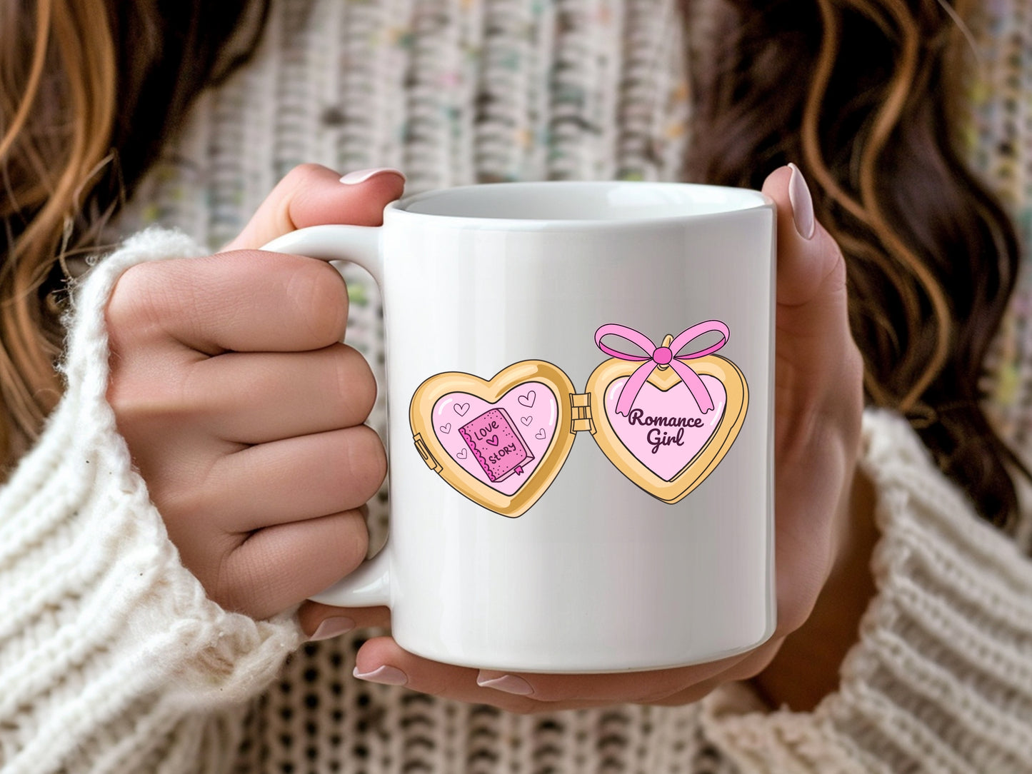 Romance Bookish Girl Locket | Digital Download