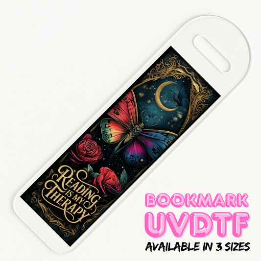 Reading Is My Therapy | Bookmark UV DTF