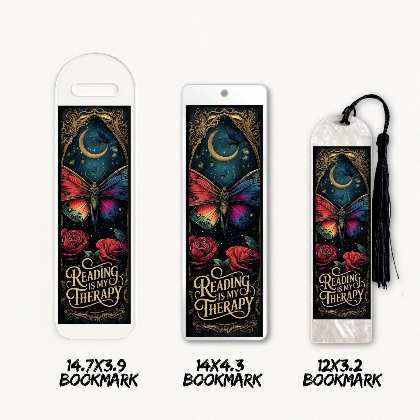 Reading Is My Therapy | Bookmark UV DTF