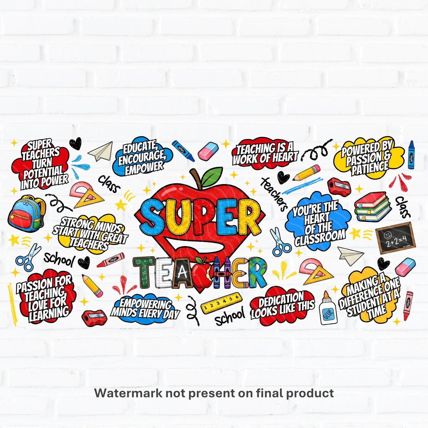 Super Teacher | UV DTF Wrap