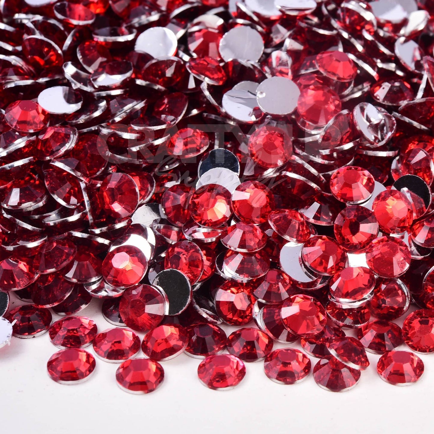 red rhinestones