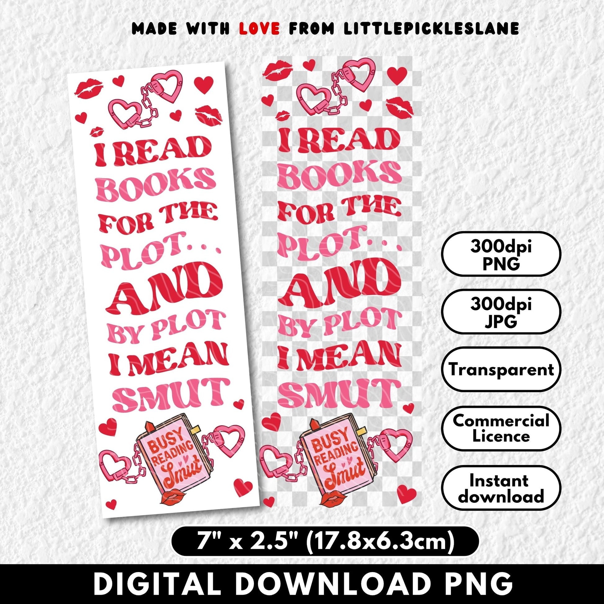 Two digital bookmarks with text and graphics on a white background, featuring the brand 'Little Pickles Lane'.
