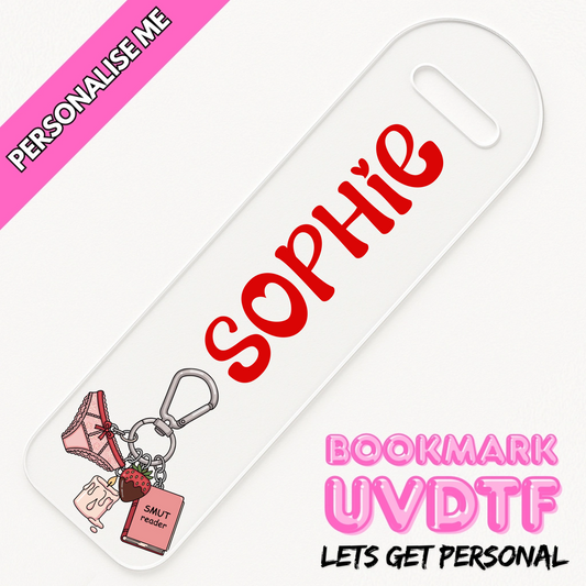 smut uv dtf book reader girls transfer for bookmarks