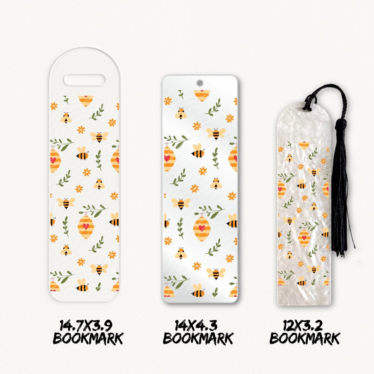 Dainty Bees | Bookmark UV DTF