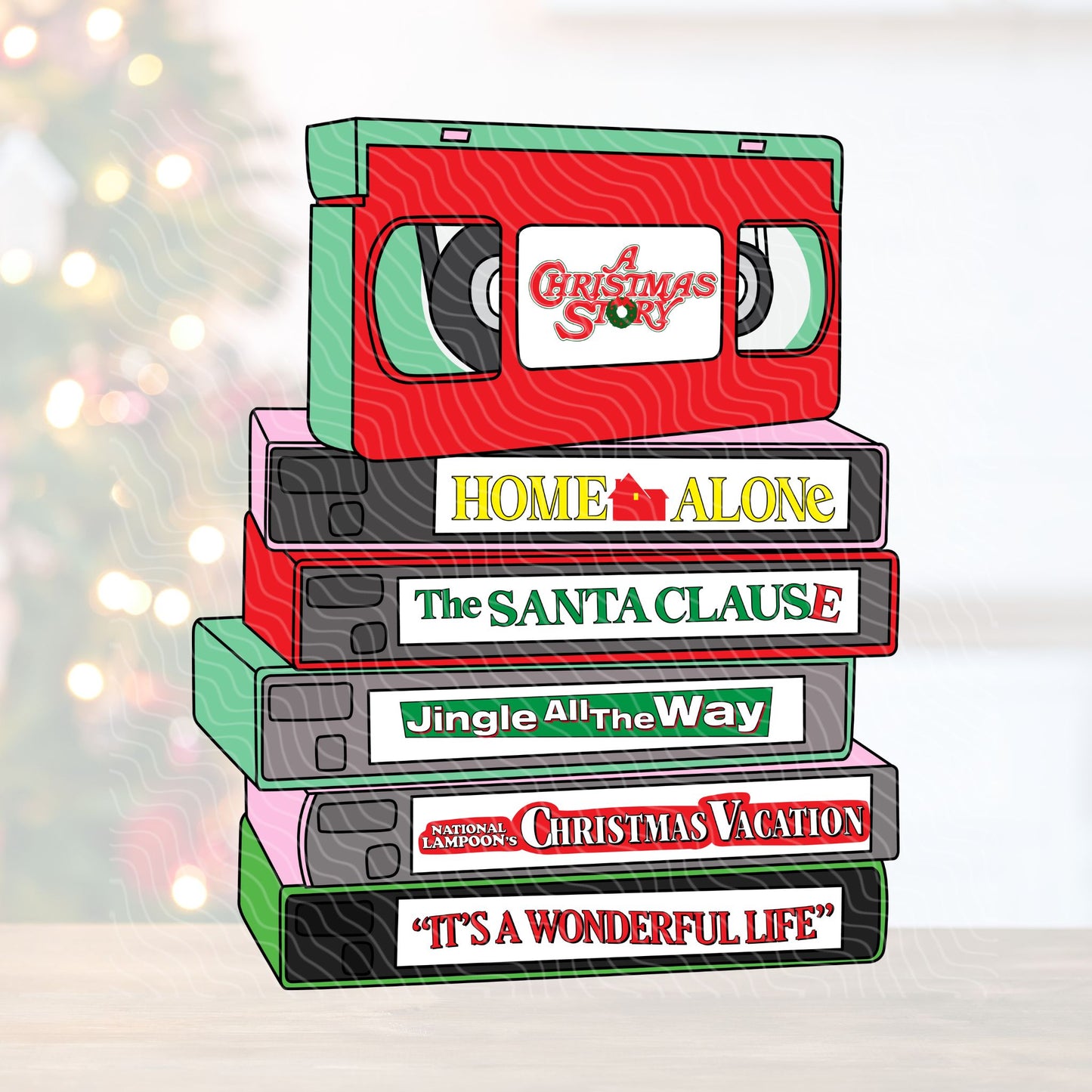 Christmas VHS | UV DTF Decal