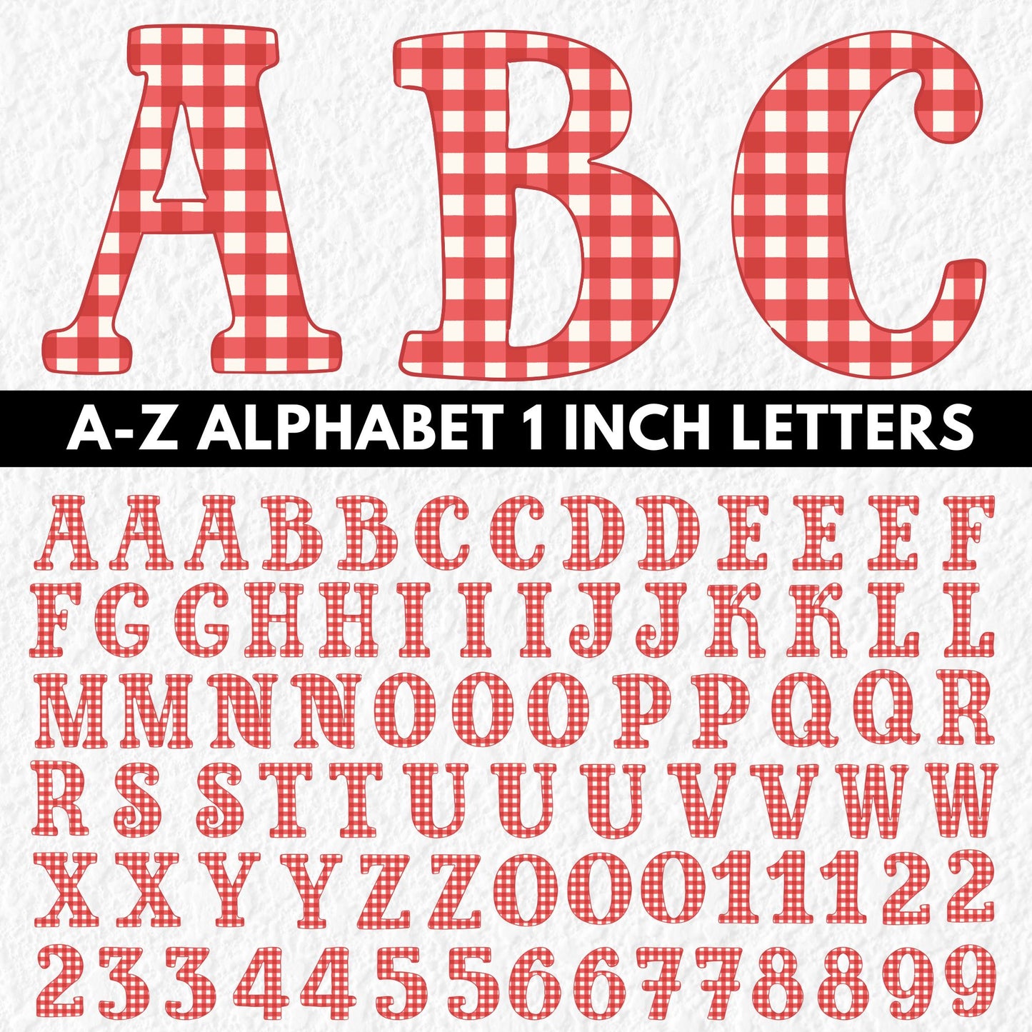 Christmas Alphabet | UV DTF
