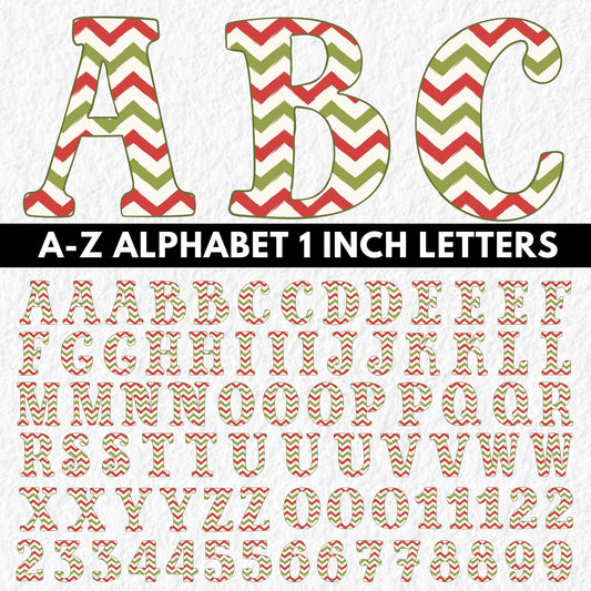 Christmas Alphabet | UV DTF