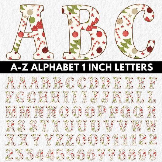 Christmas Alphabet | UV DTF